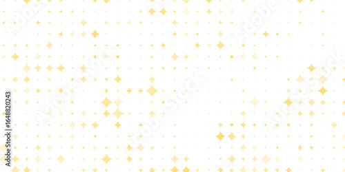 Gold falling down confetti background. Repeated golden dotted glitter pattern. Yellow, orange and golden dots wallpaper.