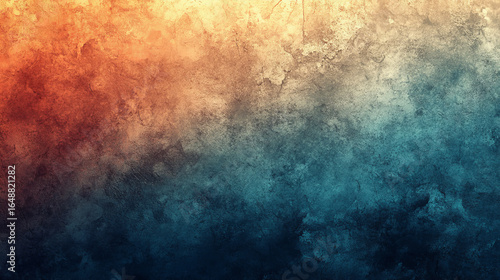 Abstract textured background with blended warm and cool colors