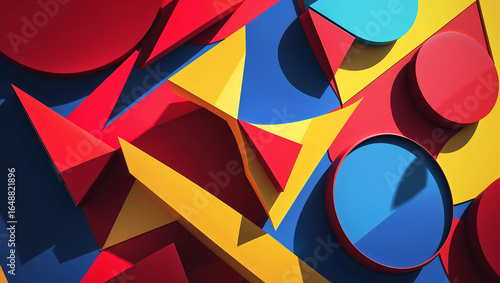Geometric Depth Layers – Modern Abstract Shapes