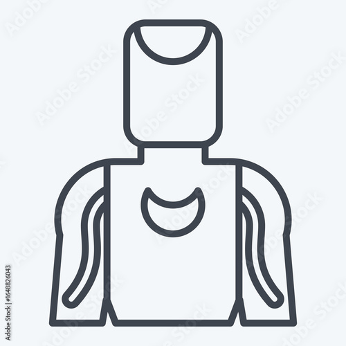 Icon Tatto Artist. related to Tattoo symbol. line style. design editable