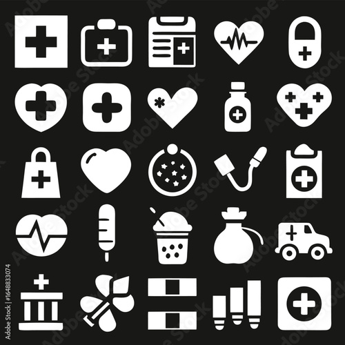 set of medical icons