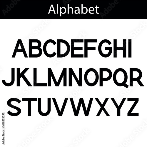 alphabet, font alphabet, letters, numbers, punctuation, punctuation marks, vector
