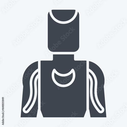 Icon Tatto Artist. related to Tattoo symbol. glyph style. design editable