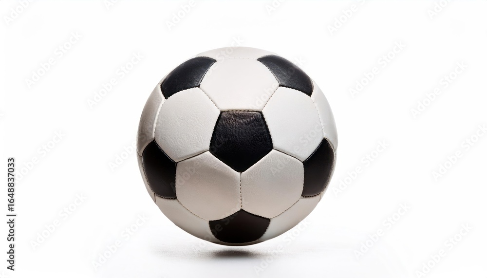 Fototapeta premium Image of Football Isolated on White Background – Perfect for Athletic