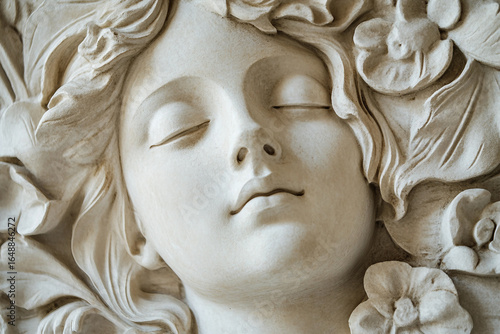 AI generated illustration elegant bas relief made generative AI technology