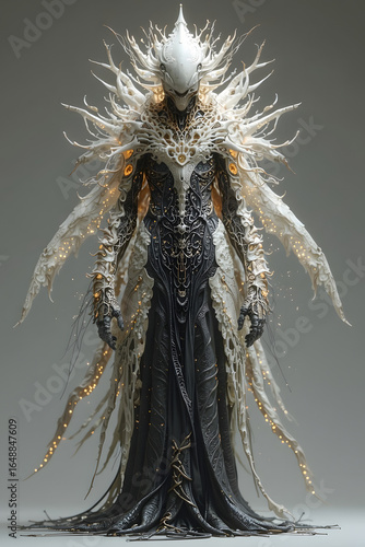 Fantastical Ethereal Creature with Crystalline Armor