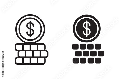 Iconic Stack of Coins Illustrating Financial Growth and Monetary Wealth