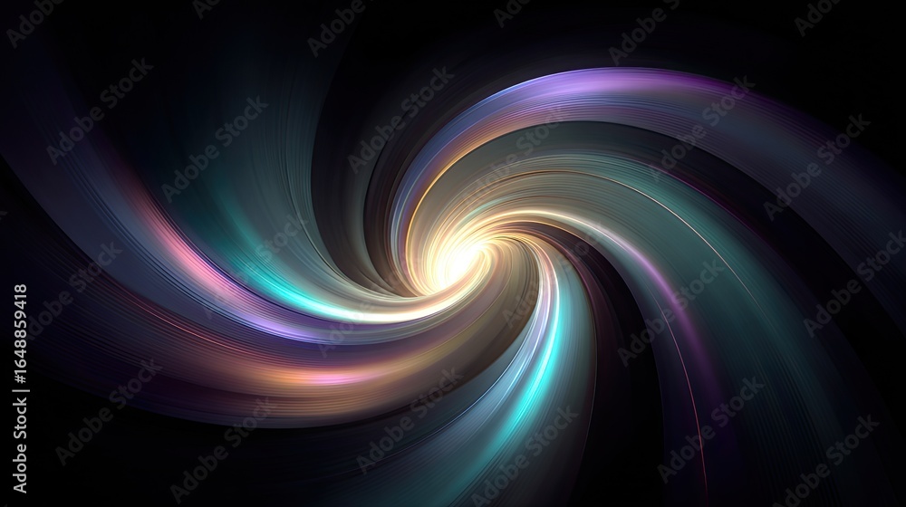 Obraz premium Abstract swirling vortex of vibrant colors (1)