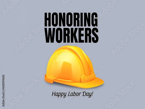 under construction design honouring workers happy Labor's day