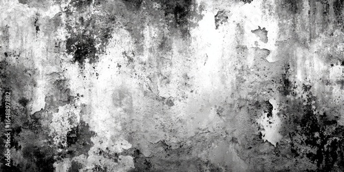 Abstract grayscale texture of weathered wall