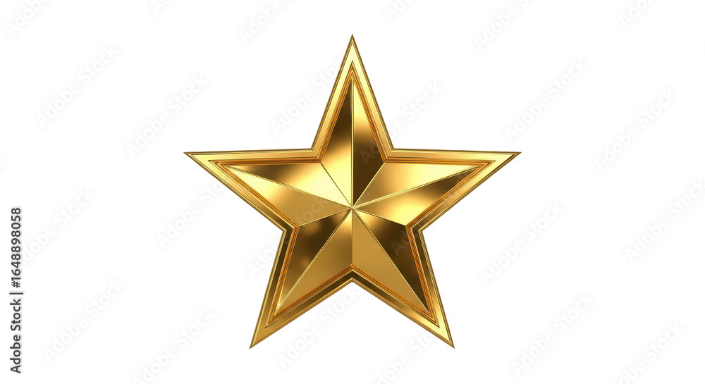 Obraz premium Isolated Golden Star