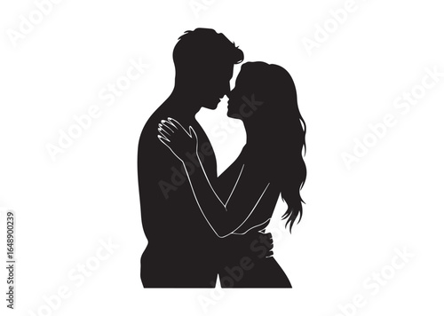 Man and woman couple love vector illustration