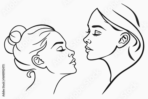 Line Illustration: Intimate Faces