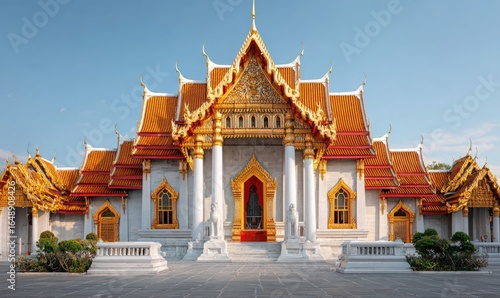 Wallpaper Mural Grand Thai temple facade, ornate design Torontodigital.ca