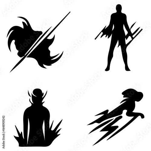 Final Fantasy XIV Black Mage Job & Spell Icon Set