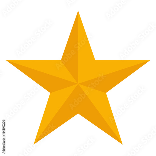 Stern Icon Set, Fünfzackiger Stern Vektor, Militärstern, Auszeichnungsstern, Deko Stern Symbol, 3D Stern Illustration