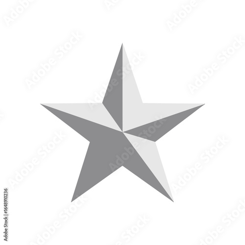 Stern Icon Set, Fünfzackiger Stern Vektor, Militärstern, Auszeichnungsstern, Deko Stern Symbol, 3D Stern Illustration