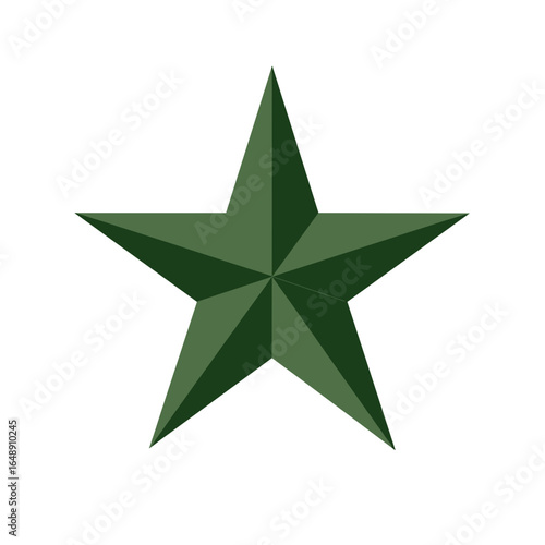 Stern Icon Set, Fünfzackiger Stern Vektor, Militärstern, Auszeichnungsstern, Deko Stern Symbol, 3D Stern Illustration