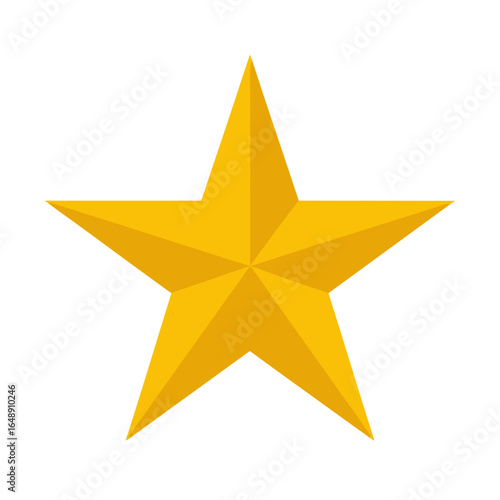 Stern Icon Set, Fünfzackiger Stern Vektor, Militärstern, Auszeichnungsstern, Deko Stern Symbol, 3D Stern Illustration