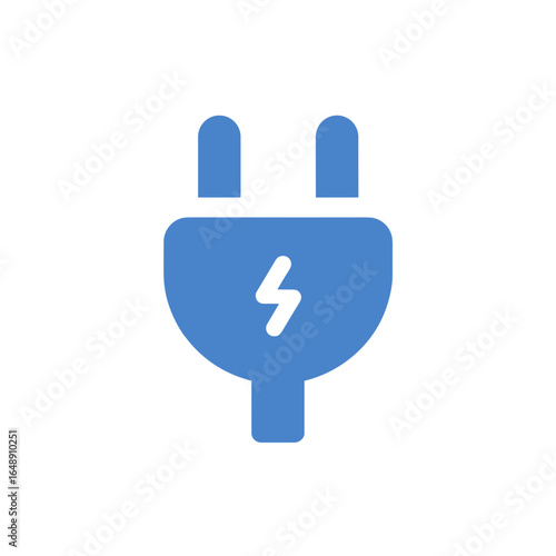 Stromstecker Symbol, Elektrostecker Icon Set, elektrische Energie, Stromversorgung, Ladekabel, minimalistisches Vektor-Design