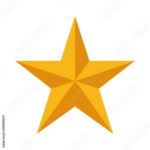 Stern Icon Set, Fünfzackiger Stern Vektor, Militärstern, Auszeichnungsstern, Deko Stern Symbol, 3D Stern Illustration