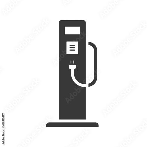 Elektroauto Ladestation Icon Set, E-Auto Ladestation Symbol, Elektromobilität Infrastruktur, Ladesäule für Elektrofahrzeuge, EV Charging Station Vektor