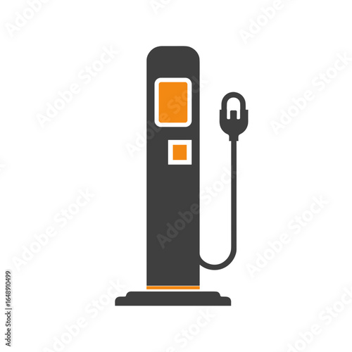 Elektroauto Ladestation Icon Set, E-Auto Ladestation Symbol, Elektromobilität Infrastruktur, Ladesäule für Elektrofahrzeuge, EV Charging Station Vektor