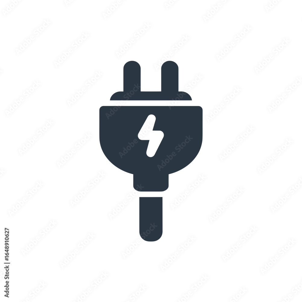 Stromstecker Symbol, Elektrostecker Icon Set, elektrische Energie, Stromversorgung, Ladekabel, minimalistisches Vektor-Design Stromstecker Symbol, Elektrostecker Icon Set, elektrische Energie, Stromversorgung, Ladekabel, minimalistisches Vektor-Design