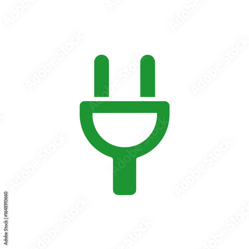 Stromstecker Symbol, Elektrostecker Icon Set, elektrische Energie, Stromversorgung, Ladekabel, minimalistisches Vektor-Design