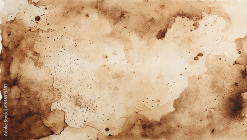 Aged paper with coffee stains