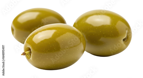 Isolated Green Olives