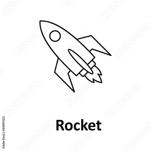 Rocket Vector icon which can easily modify or edit