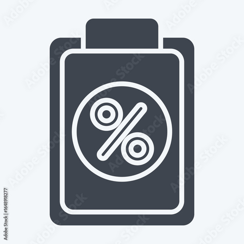 Icon Taxes Clipboard. related to Taxes symbol. glyph style. design editable