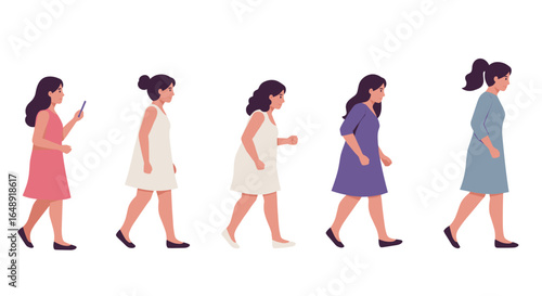 Transformation journey: woman's progression to a healthy lifestyle and exercise