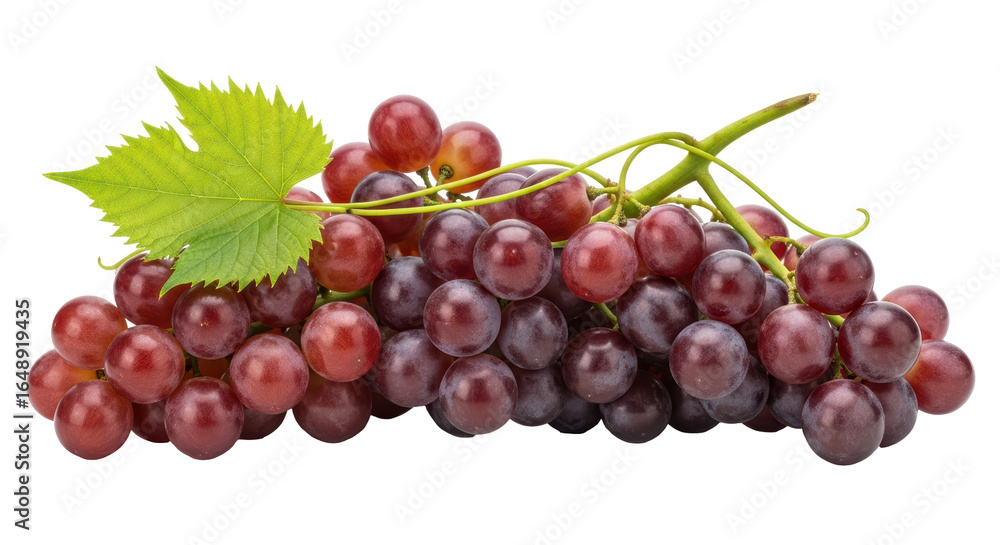 Obraz premium Isolated Red Grapes Cluster