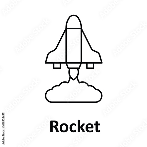 Rocket Vector icon which can easily modify or edit