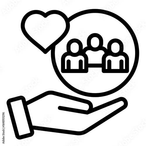 Social Responsibility  Icon Element For Design