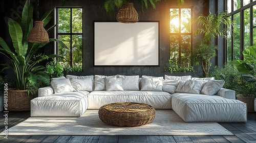 Stylish Modern Living Room with Contemporary Furniture and Elegant Interior Design