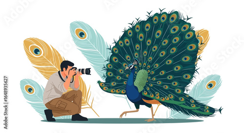 Capturing The Beauty of Nature A Photographer Captures The Peacock's Grand Display