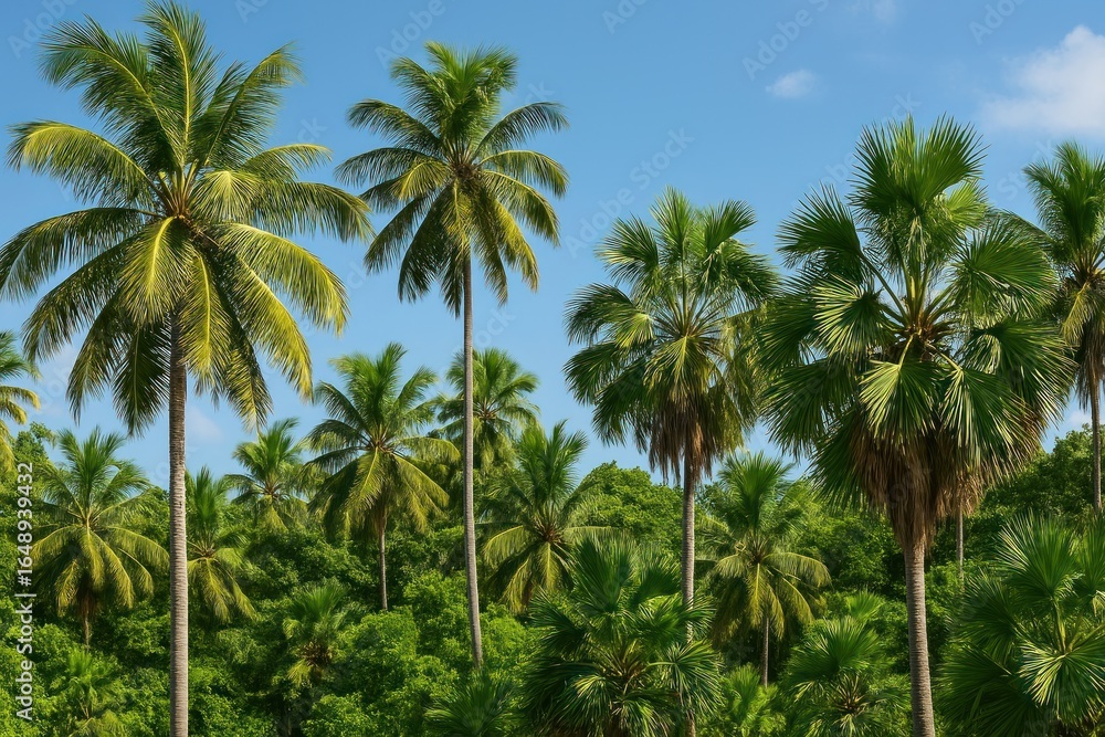 Tropical paradise lush greenery Tropical paradise lush greenery