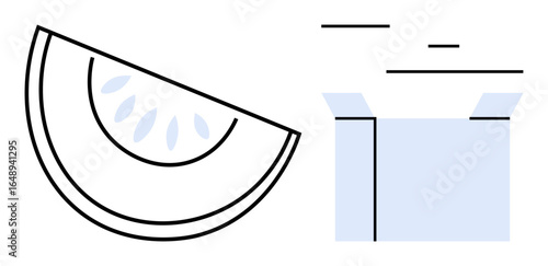 Lemon wedge emitting freshness beside a glass filled with water. Ideal for health, wellness, hydration, summer, diet, lifestyle, nature themes. Perfect for a simple landing page