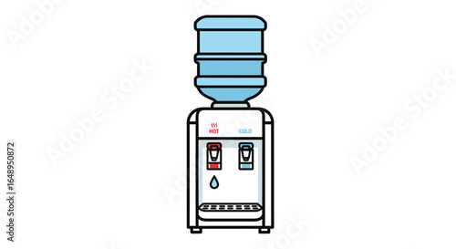 Illustration of a water cooler