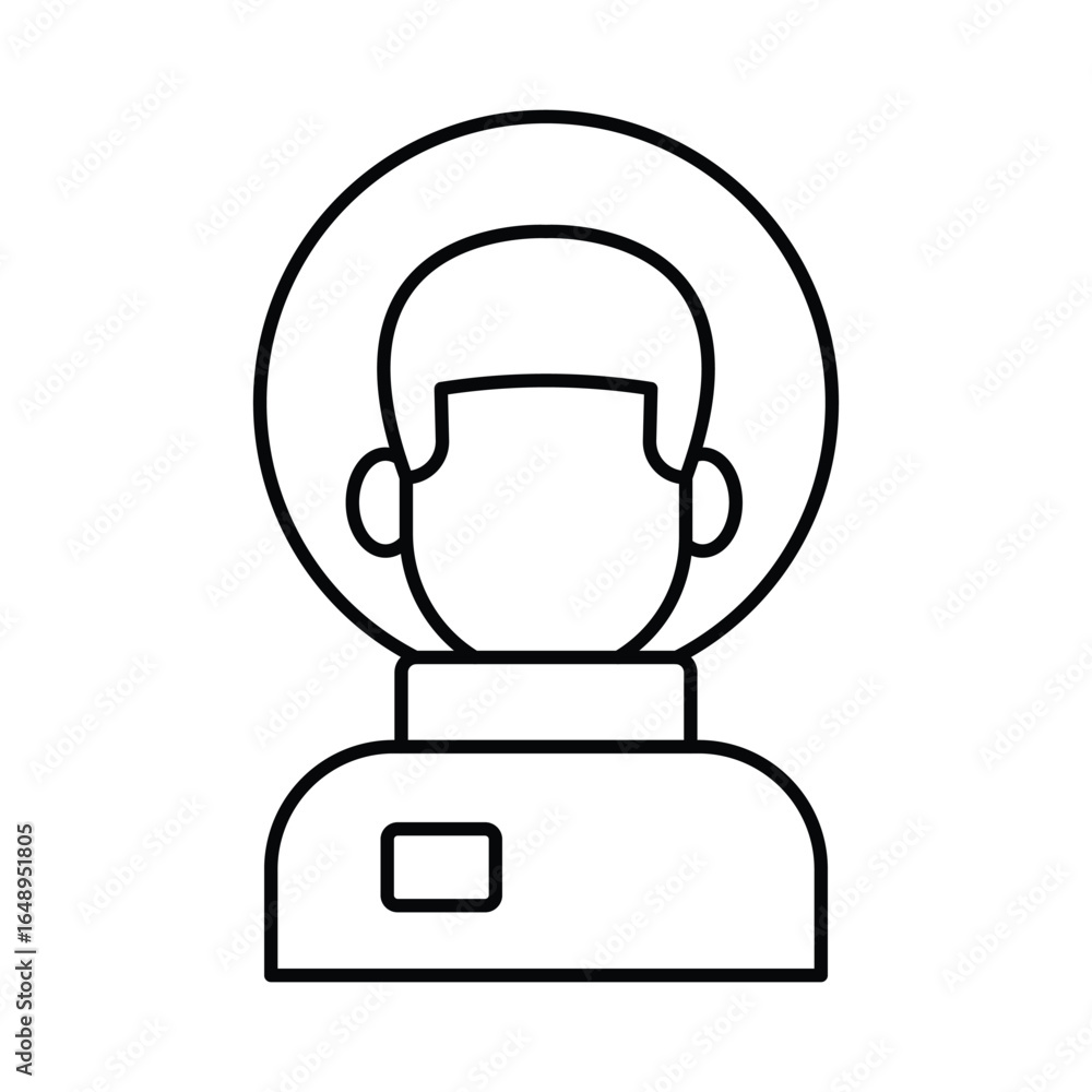 Obraz premium Astronaut Vector icon which can easily modify or edit