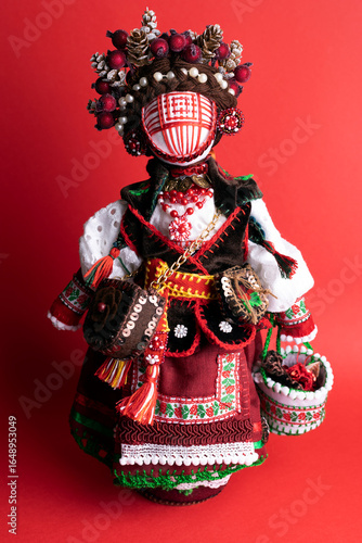 happy easter and motanka doll
