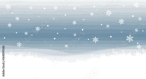 Delicate Falling Snowflakes Background Design For Winter Season Celebrations
