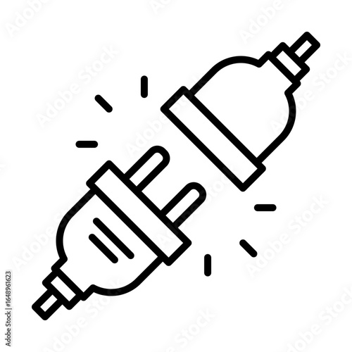 disconnect or unlink line icon