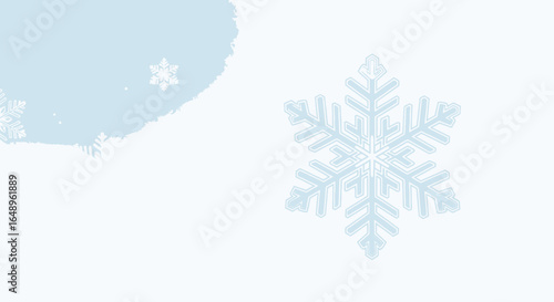 Delicate Winter Snowflakes Background For Festive Greetings And Invitations