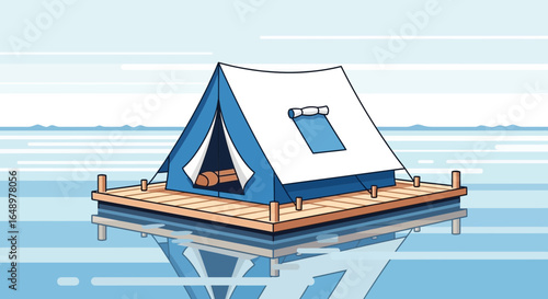 Floating Tent Over the Water For Camping Adventure and Peaceful Relaxation