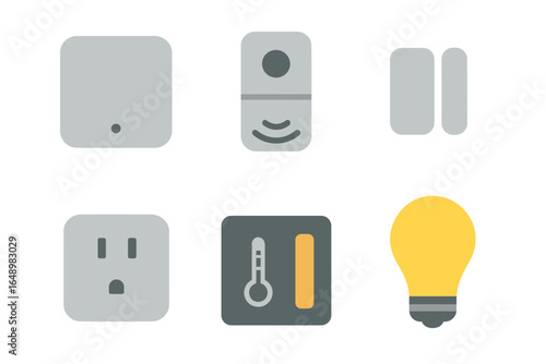 Various smart home devices displayed together showing their functions and designs in a modern setting