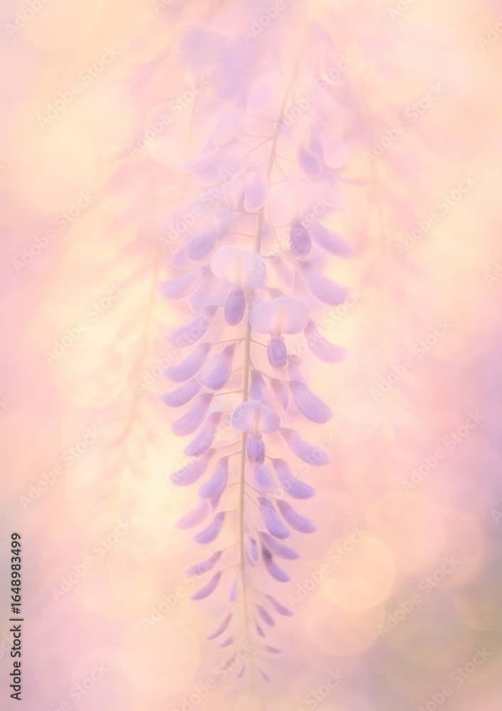 Obraz premium Ethereal lavender wisteria blossoms